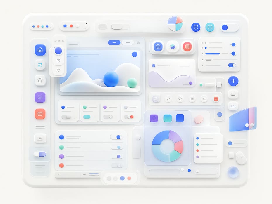 A cluttered interface showing every control and option at once