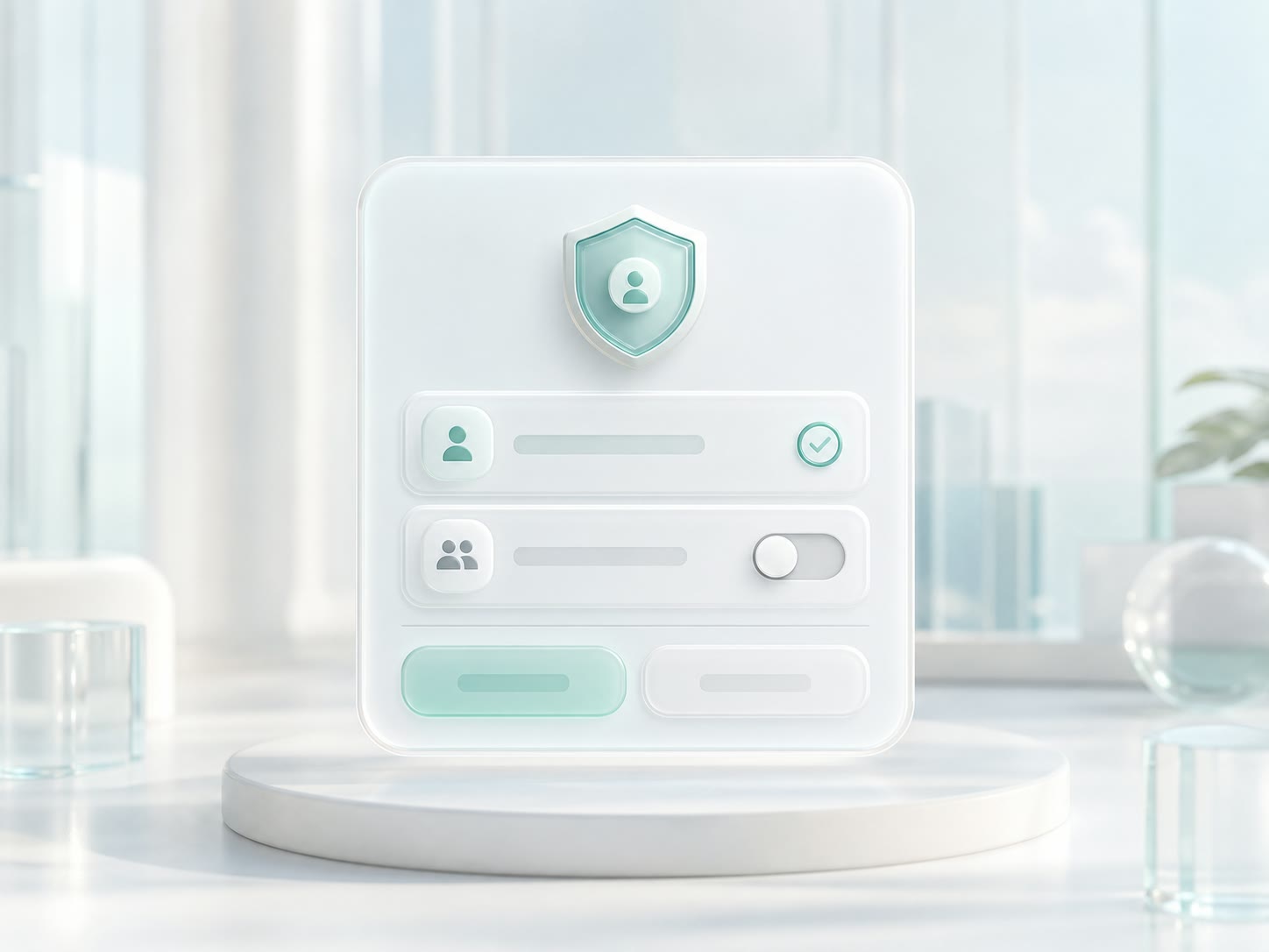A privacy-protecting consent interface with data sharing off and balanced choices