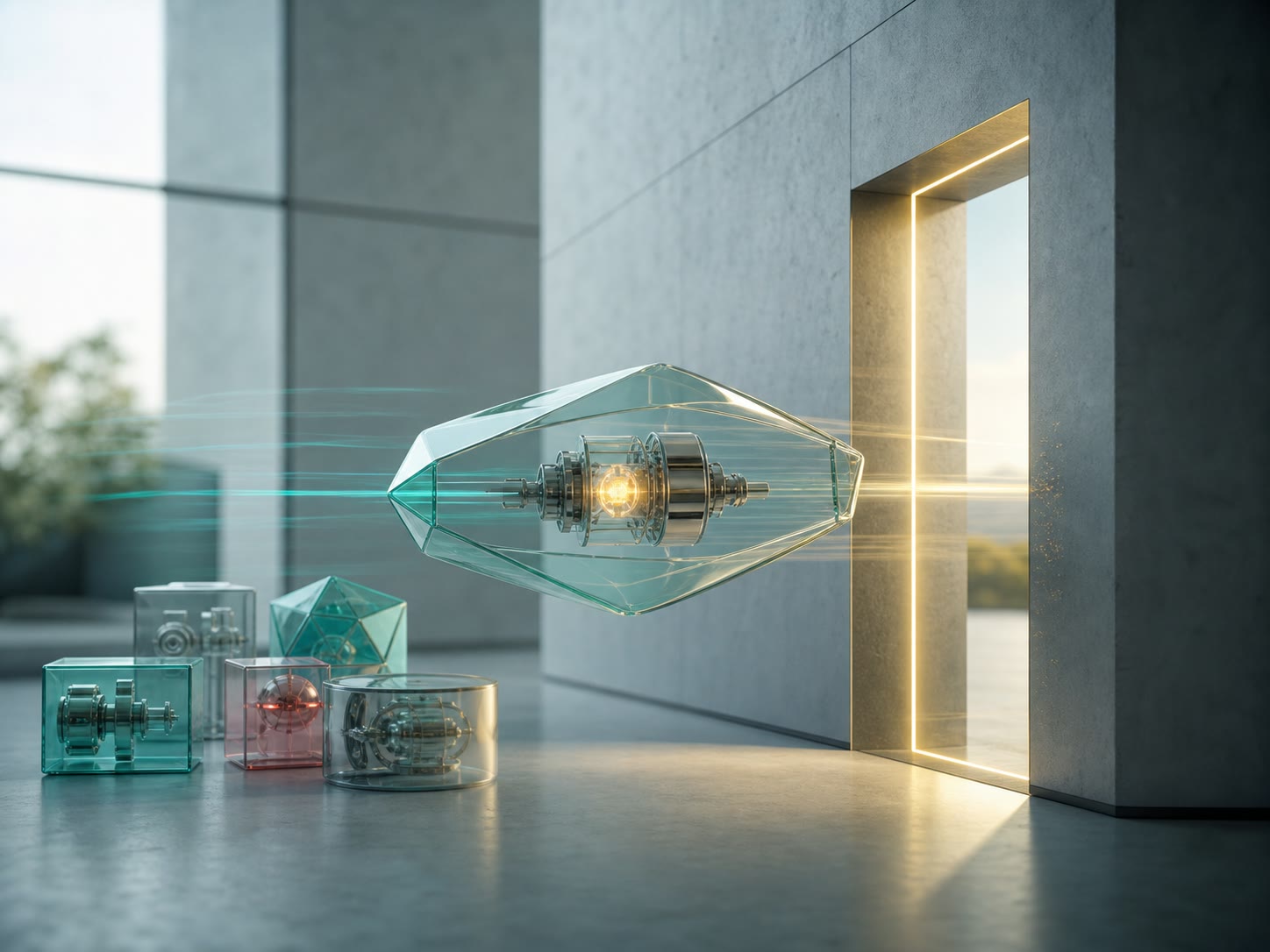 A focused minimum product moving cleanly through a finish gateway