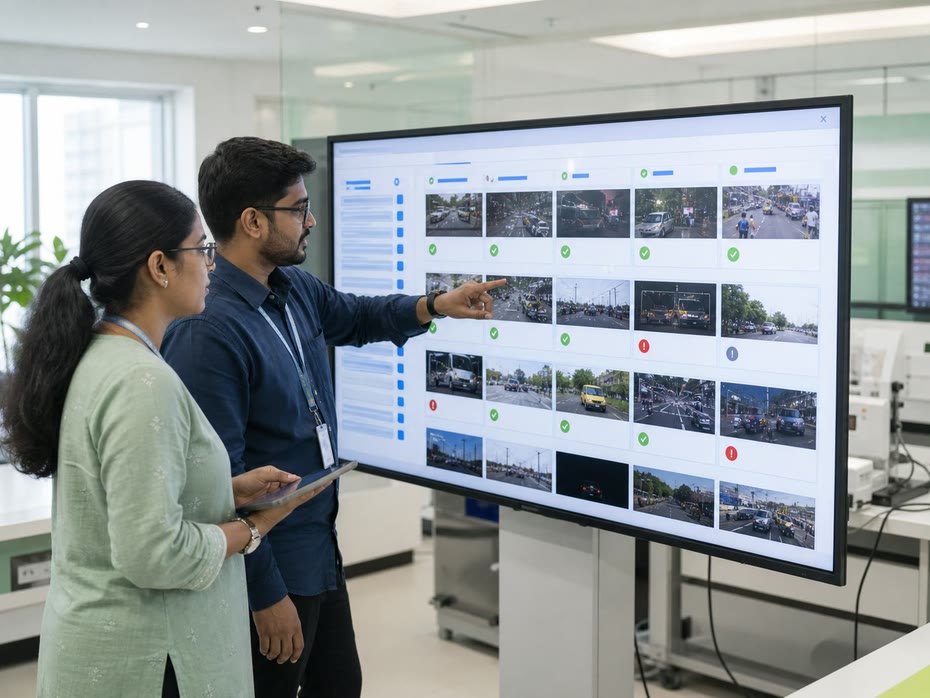 Evaluation sets that measure accuracy, a real advantage once AI reaches production