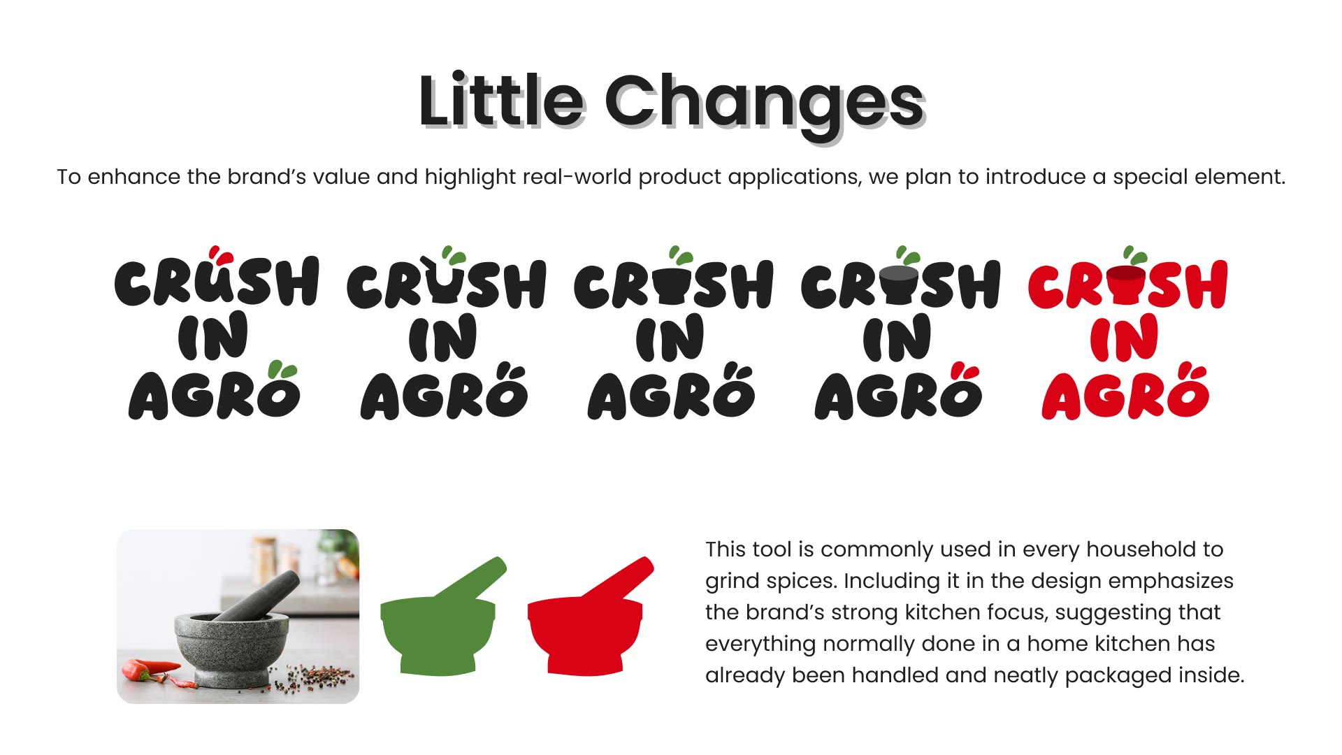 Crush In Agro design process, slide 8 of 15
