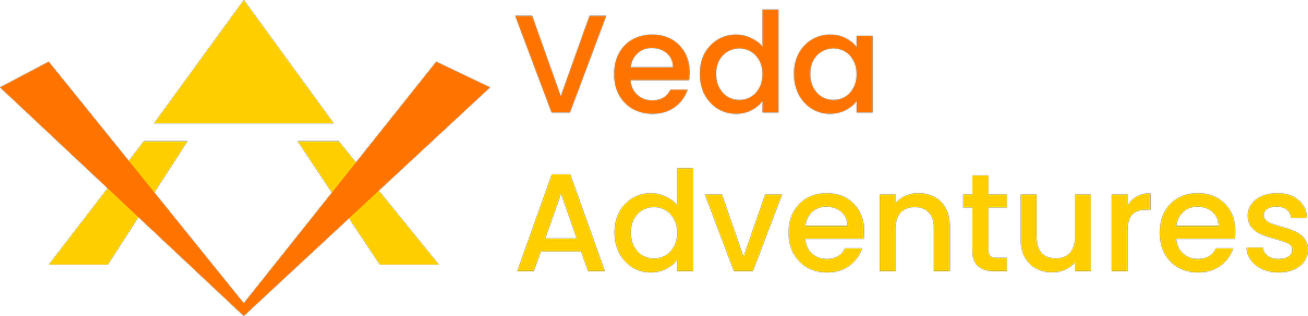 The Veda Adventures logo lockup